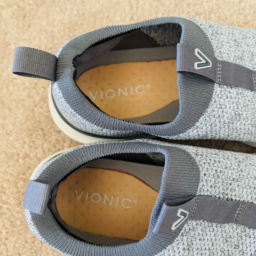 Vionic Escapade Advance Slip On Knit Sneaker Sz 9 in Vapor Gray - Picture 7 of 9